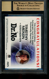 2007 James Bond Autograph Timothy Moxon as Strangways Limited Auto BGS 9.5/10